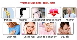 triệu chứng bệnh thiếu máu