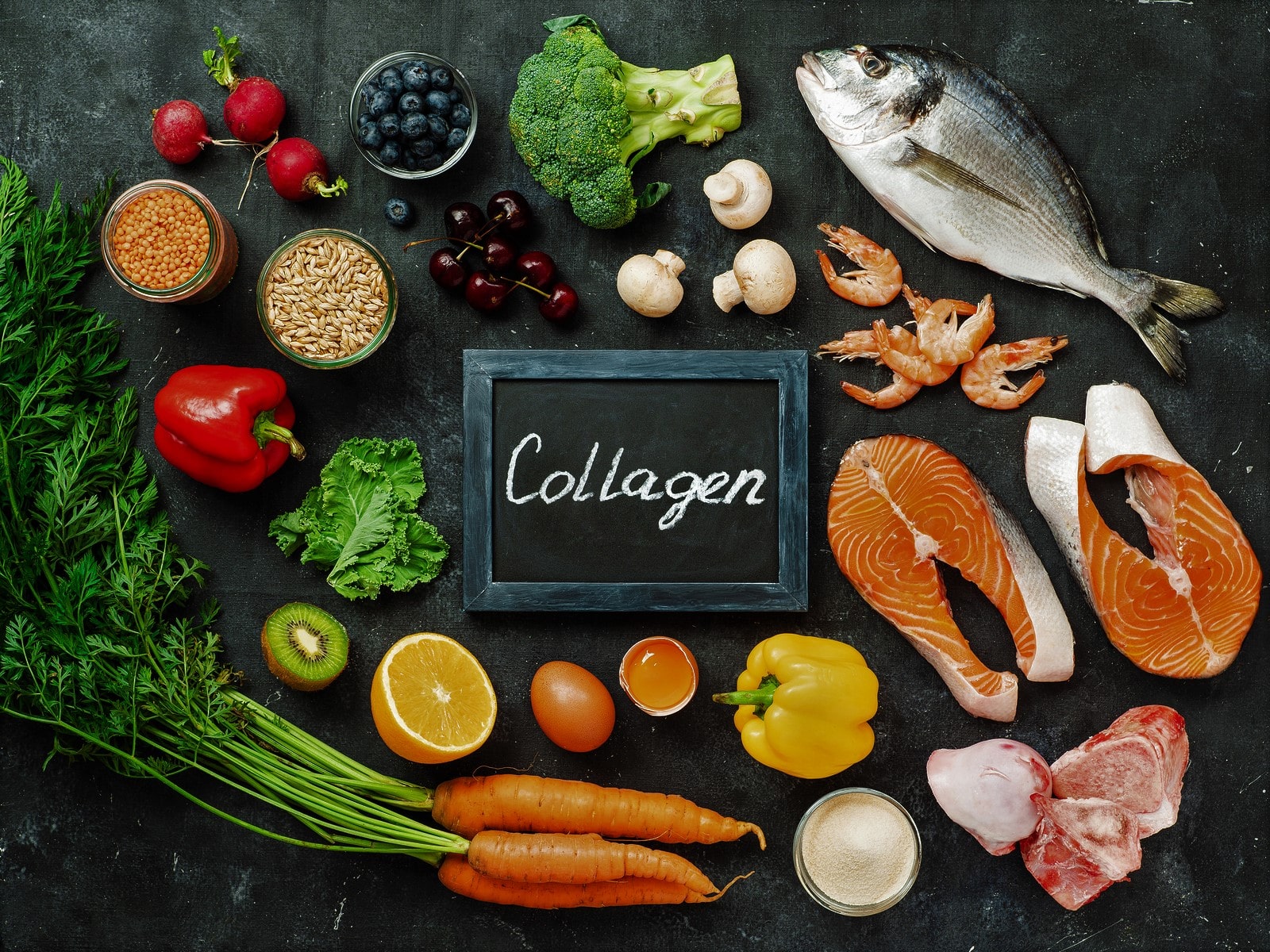 Những Kiến Thức Cơ Bản Về Collagen 2 Các loại thực phẩm giàu Collagen