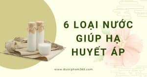 6 loai nuoc giup ha huyet ap