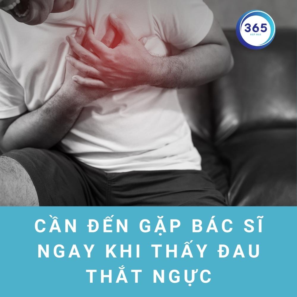 đau thắt ngực là biểu hiện rõ nét nhất cho việc tim không khỏe