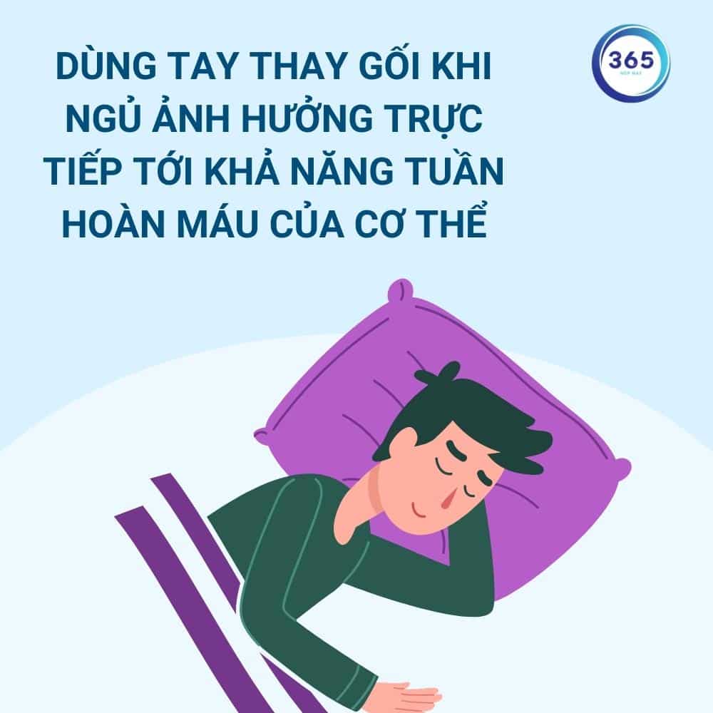 6 thói quen khi ngủ "bào mòn" sức khỏe làm giảm tới 10 năm tuổi thọ 2 dung tay thay goi