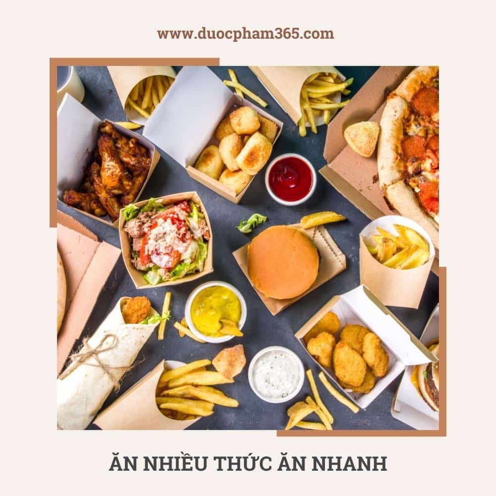 ăn thức ăn nhanh khiến da xấu đi