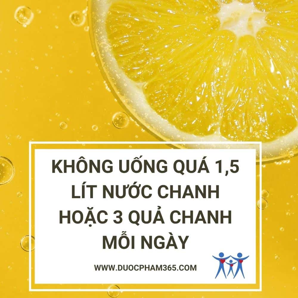 luu y uong nuoc chanh