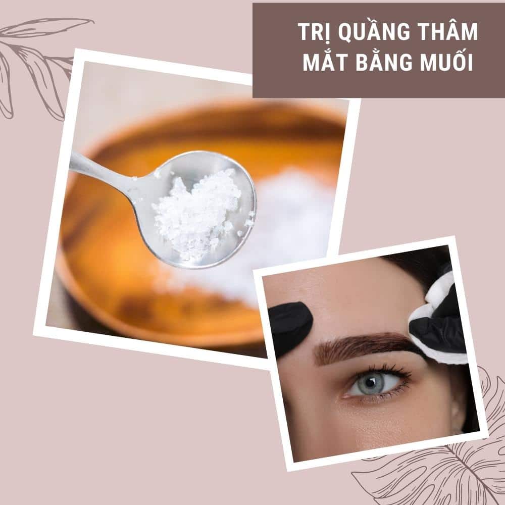 Trị thâm mắt bằng muối