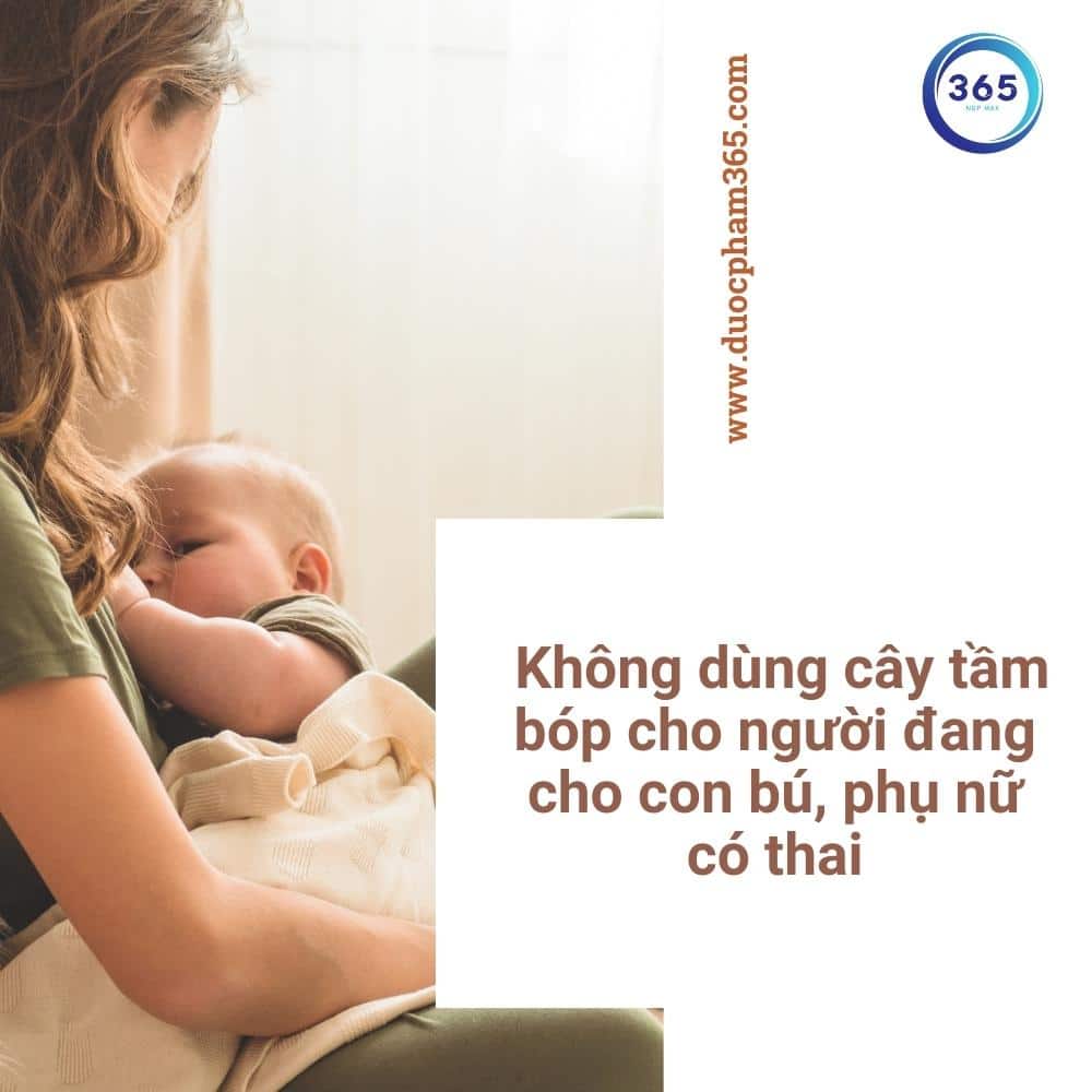 khong dung cay tam bop cho phu nu dang cho con bu