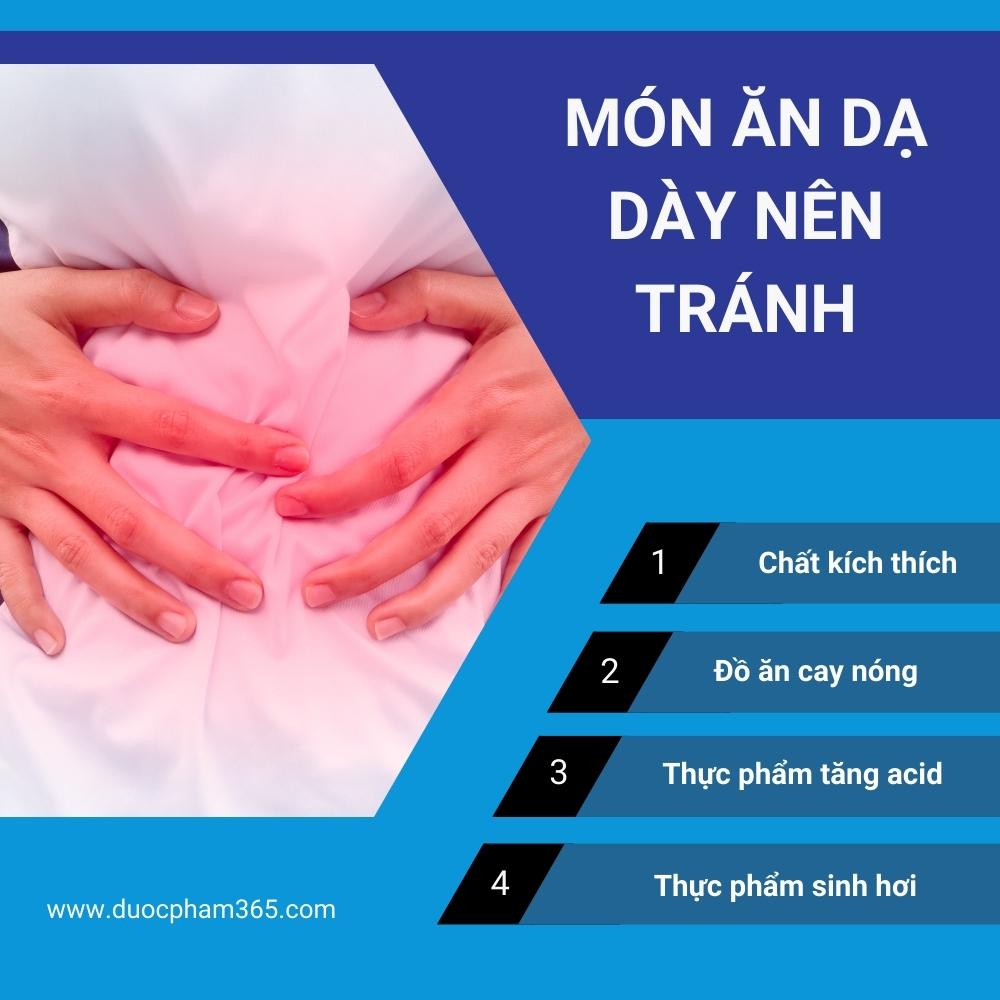 Món ăn nào người đau dạ dày nên ăn 3 mon an da day nen tranh