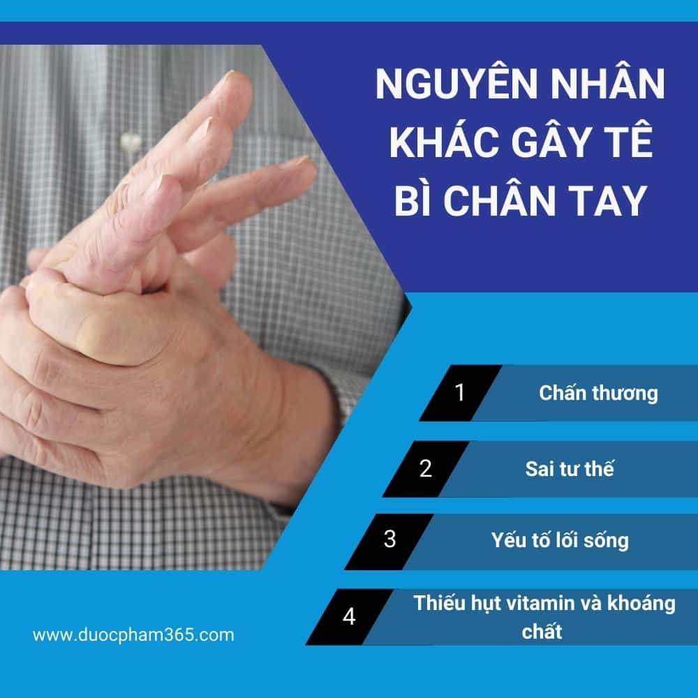 nguyen nhan gay te chan tay