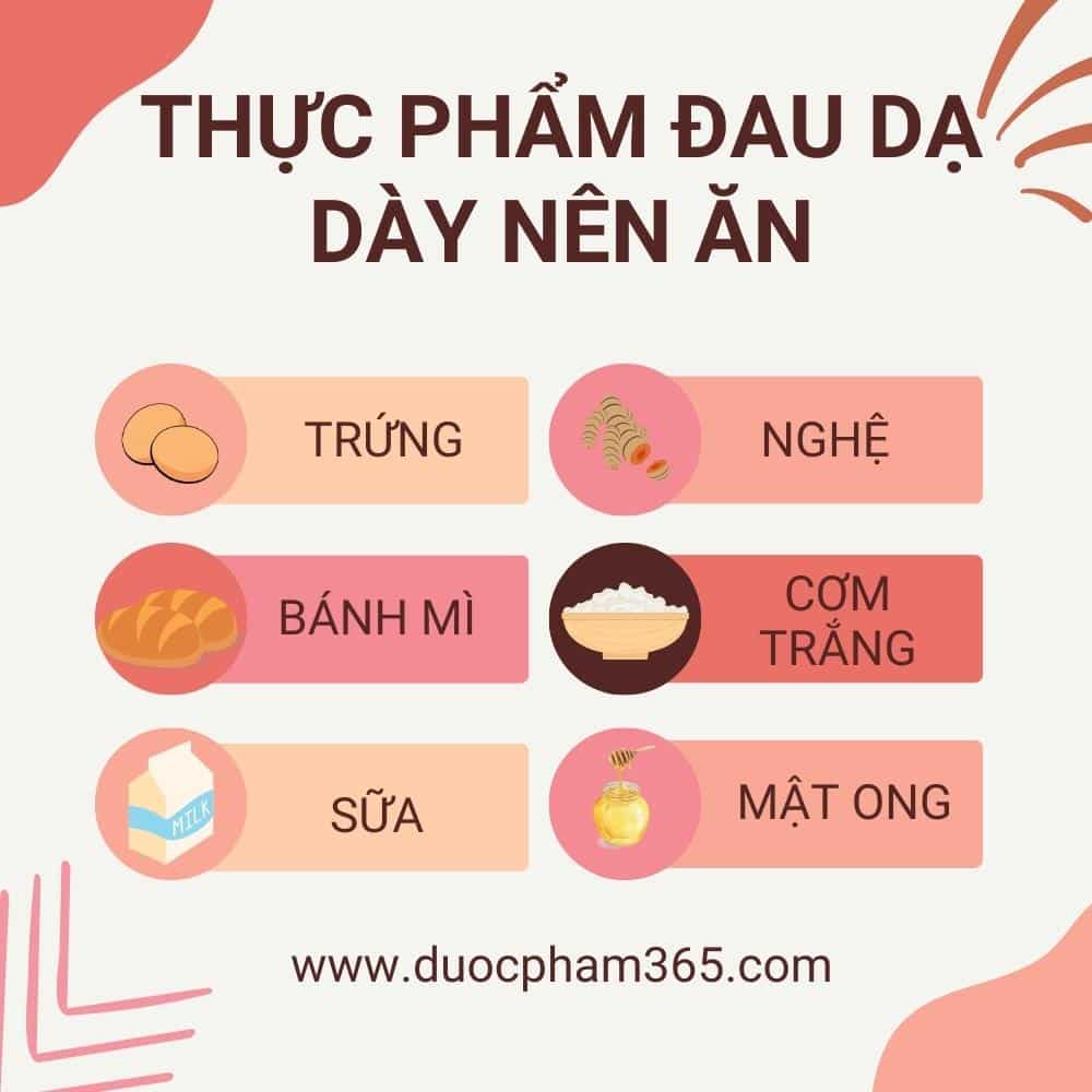 Món ăn nào người đau dạ dày nên ăn 1 thuc pham dau da day nen an