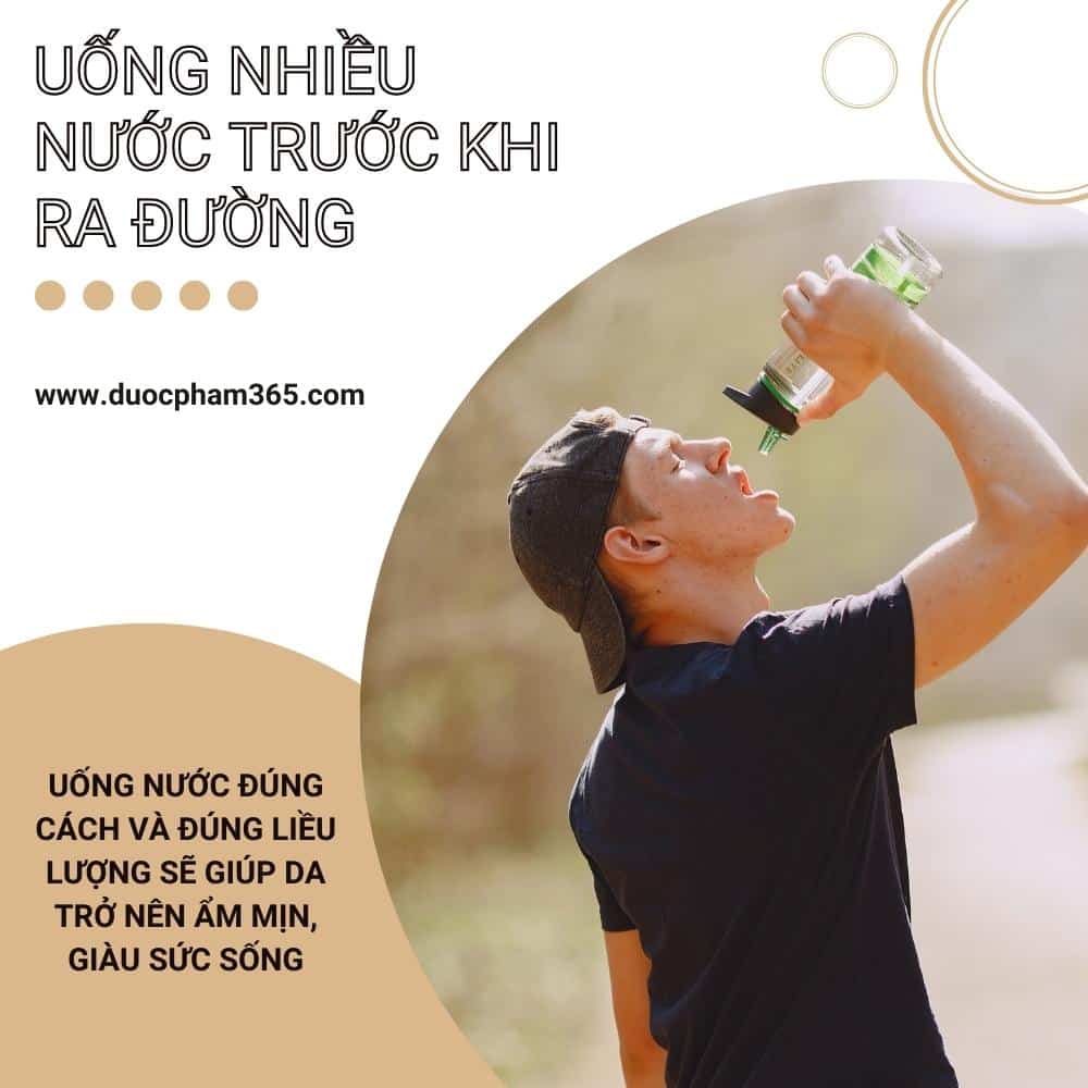 uong nhieu nuoc truoc khi ra duong
