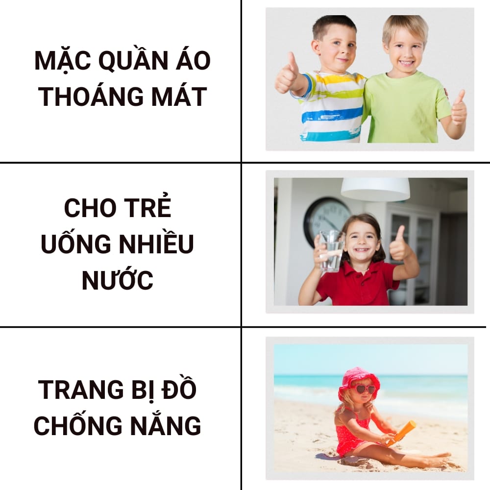 Phòng tránh say nắng, say nóng cho trẻ trong mùa hè 1 cách giúp trẻ em chống say nắng