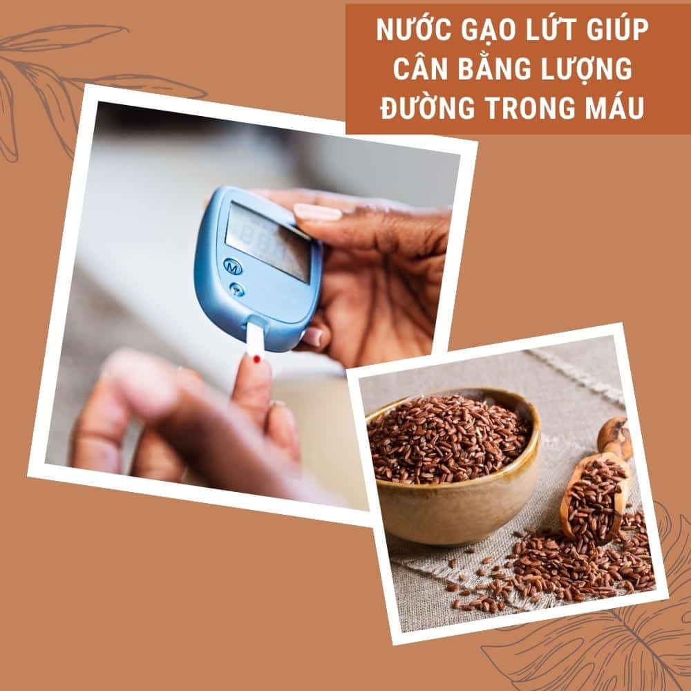 nuoc gao lut giup can bang luong duong trong mau