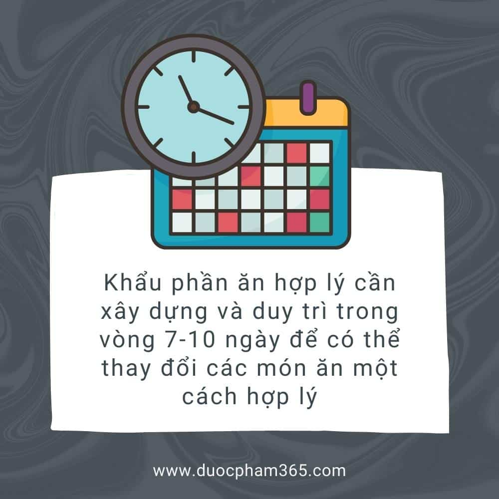 duy tri khau phan an trong 7 ngay