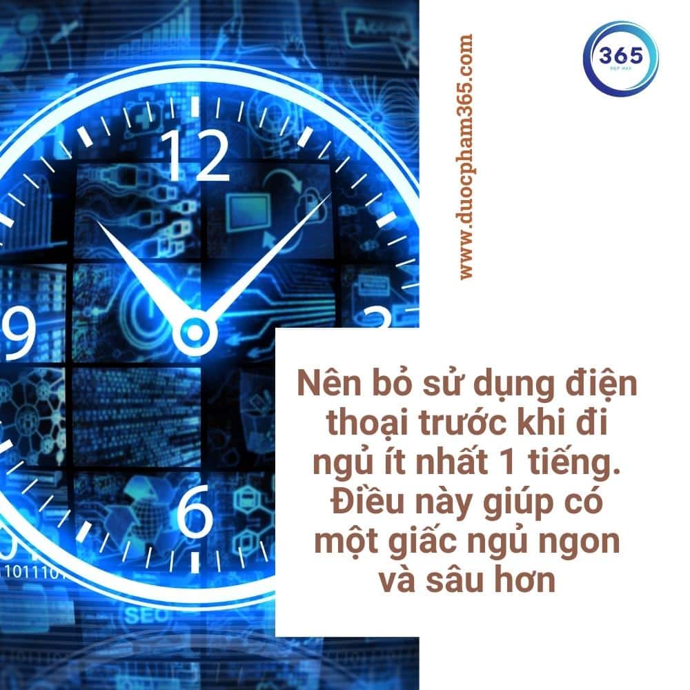 nen bo su dung dien thoai truoc khi di ngu