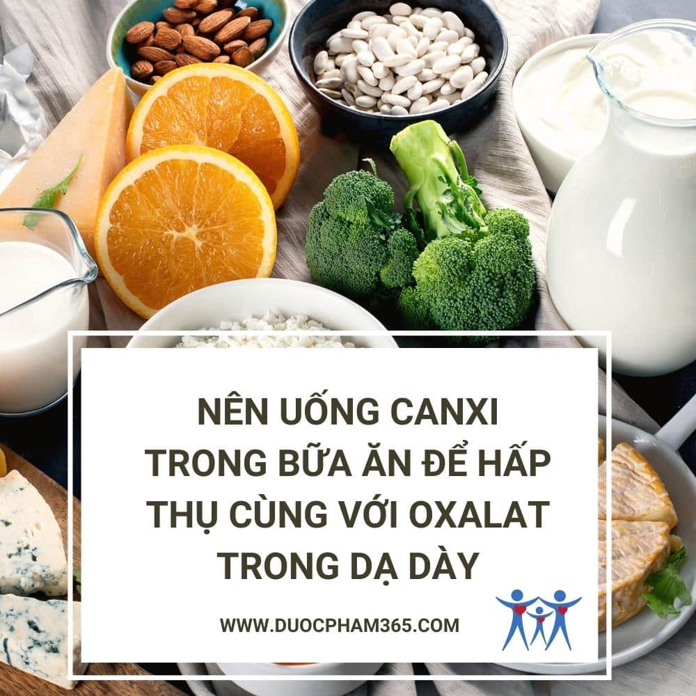 uong canxi trong bua an