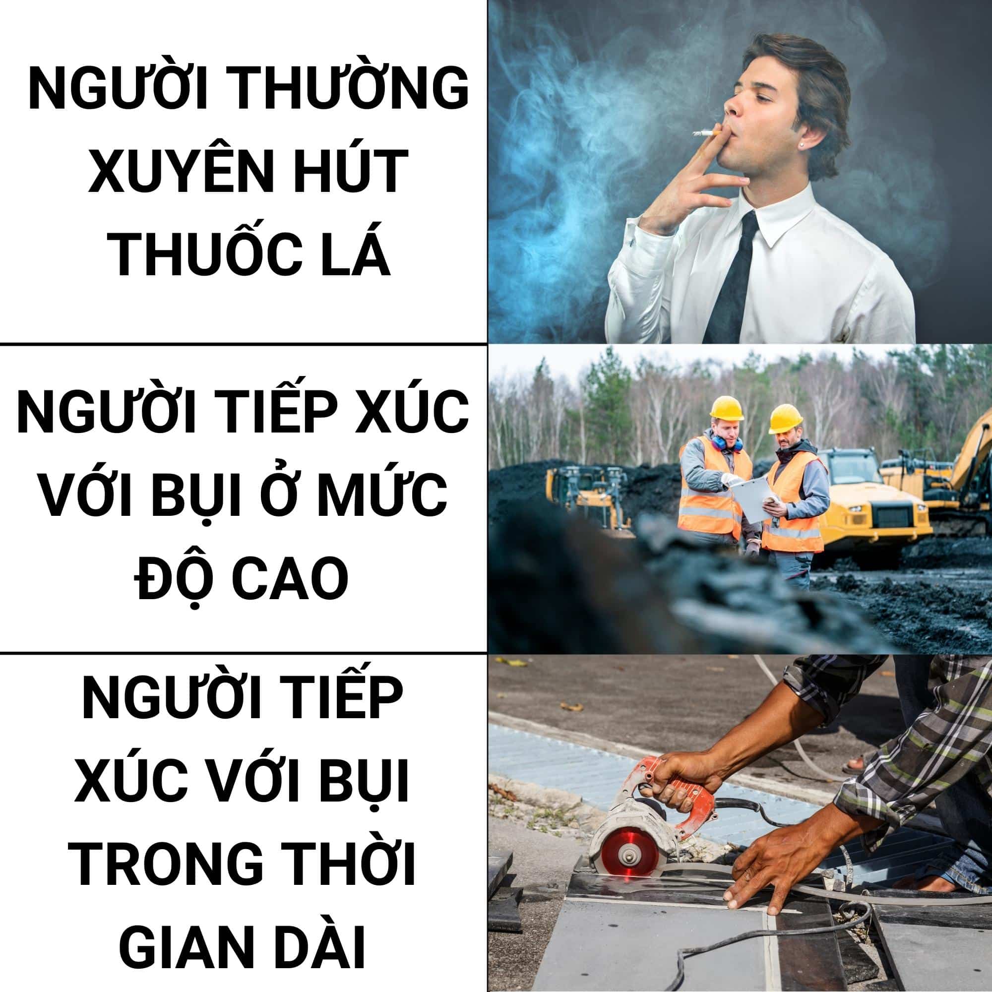 Bụi phổi có nguy hiểm không? 4 nguy cơ người mắc bụi phổi