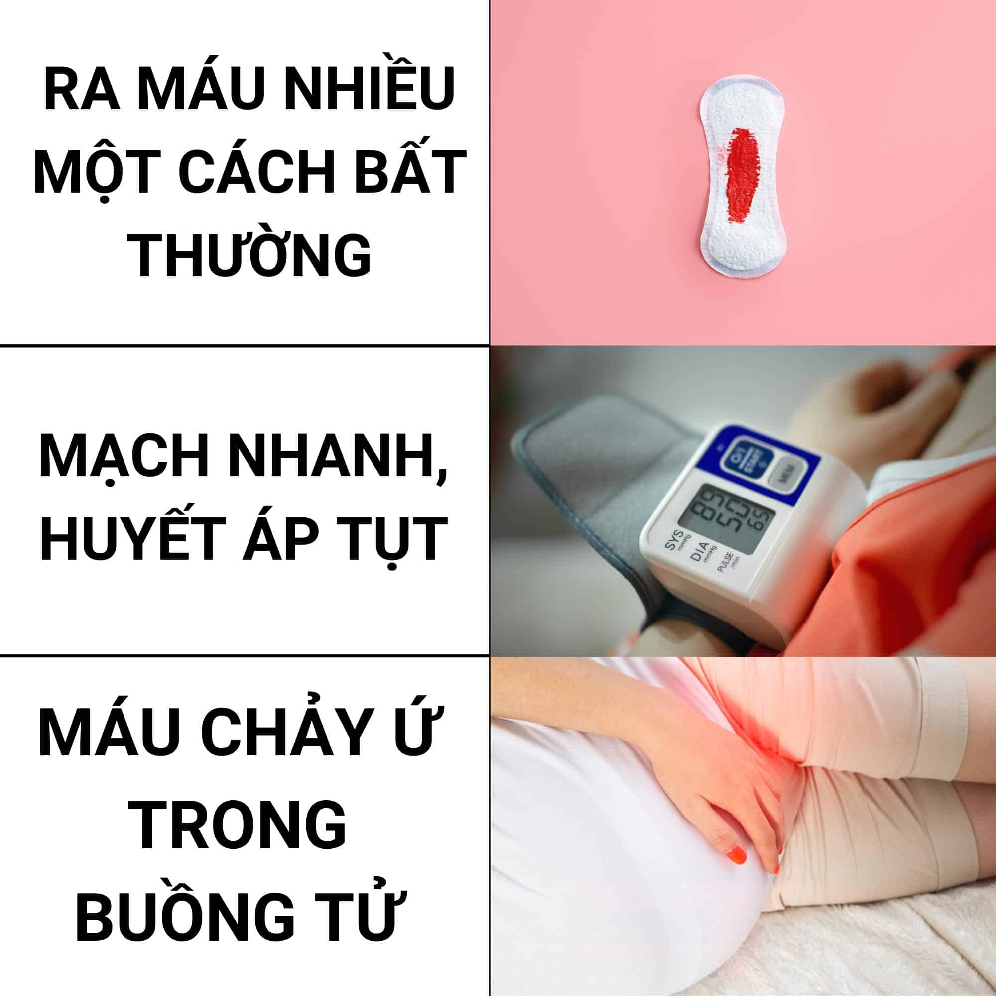 Băng huyết sau sinh có nguy hiểm không? 4 dau hieu cua bang huyet sau sinh