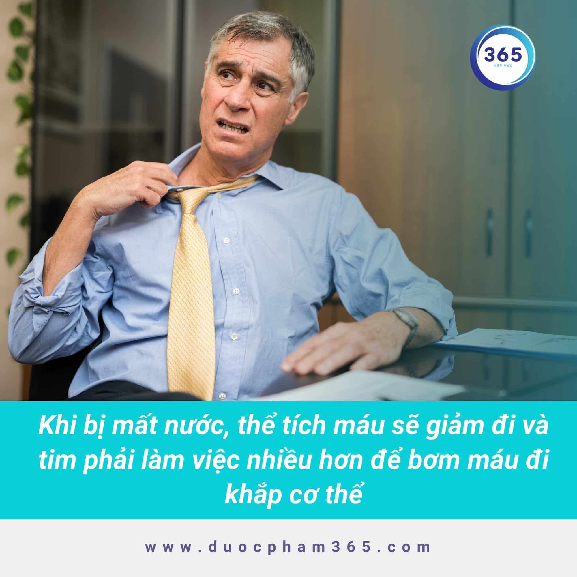 mat nuoc khien nhip tim tro nen nhanh hon