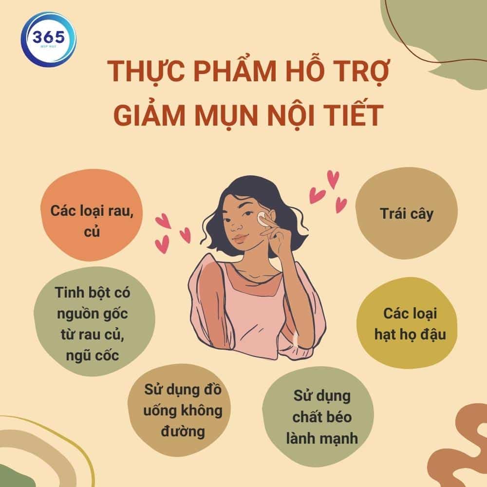 thực phẩm hỗ trợ giảm nội tiết tố