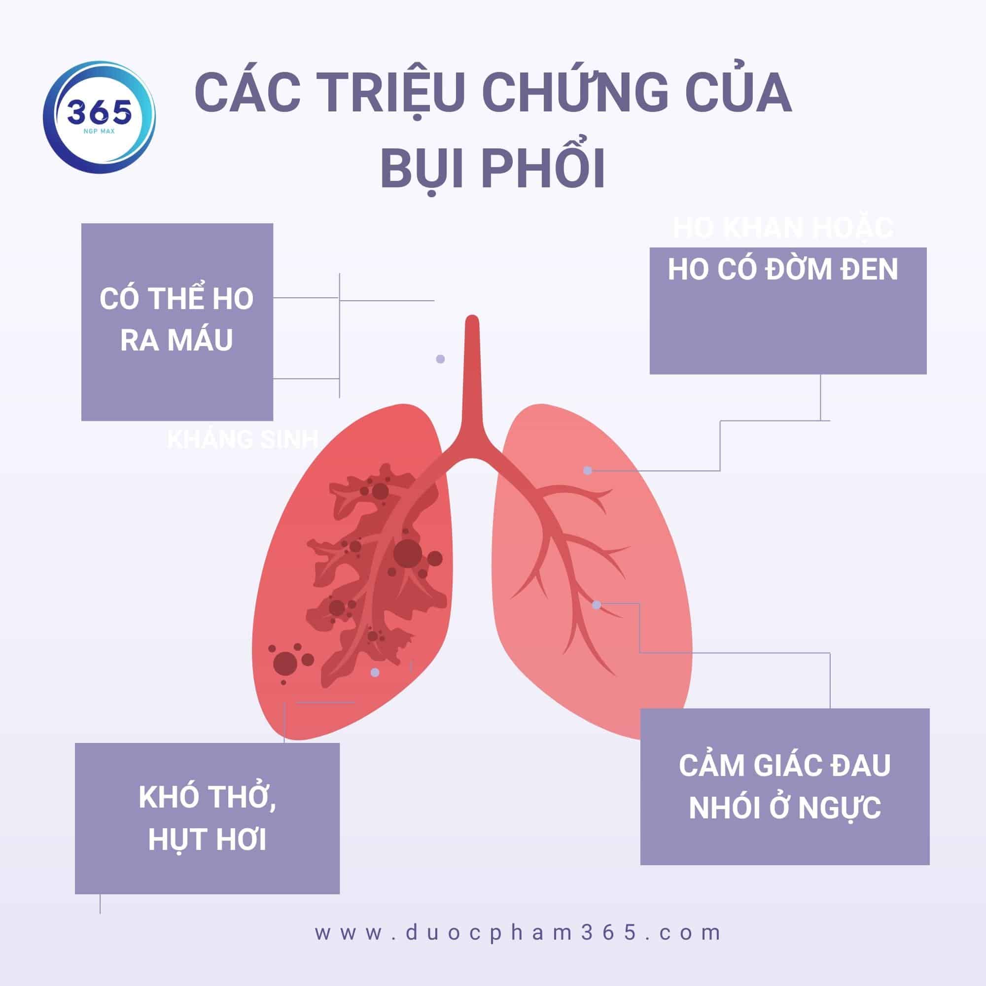 Bụi phổi có nguy hiểm không? 3 trieu chung bui phoi