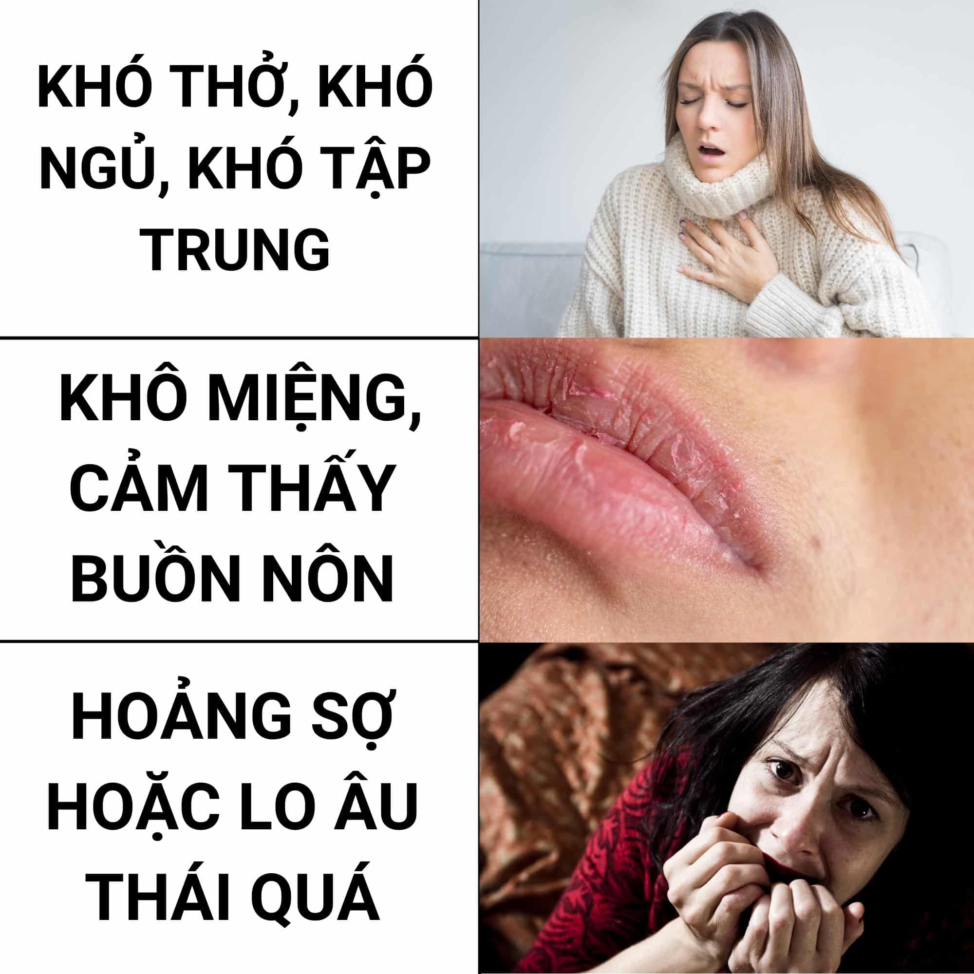 Rối loạn lo âu có phải là trầm cảm không? 4 trieu chung lo au