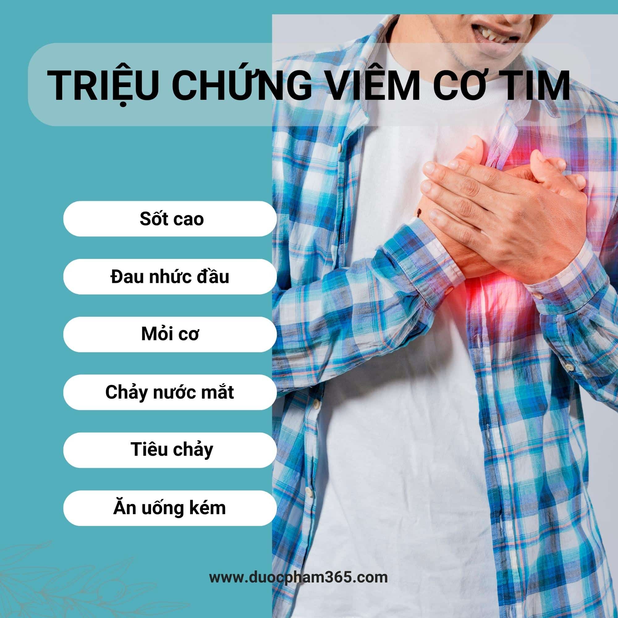 trieu chung viem co tim